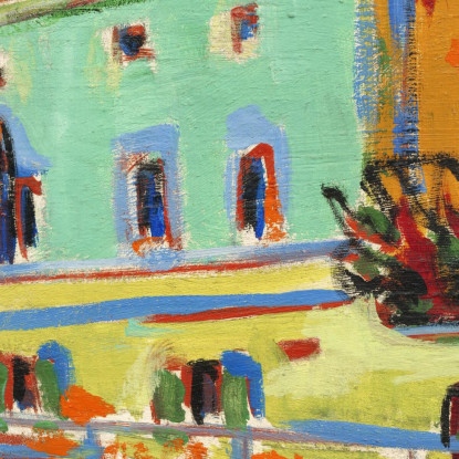 Dritto Della Sala Da Ballo Bellevue Ernst Ludwig Kirchner elk21 quadro stampato su tela