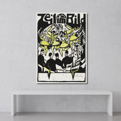 Ballerini Al Palazzo Del Ghiaccio 1912 Ernst Ludwig Kirchner elk25 quadro stampato su tela