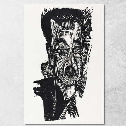 Dr Ludwig Binswanger 19171918 Di The Ernst Ludwig Kirchner elk29 quadro stampato su tela