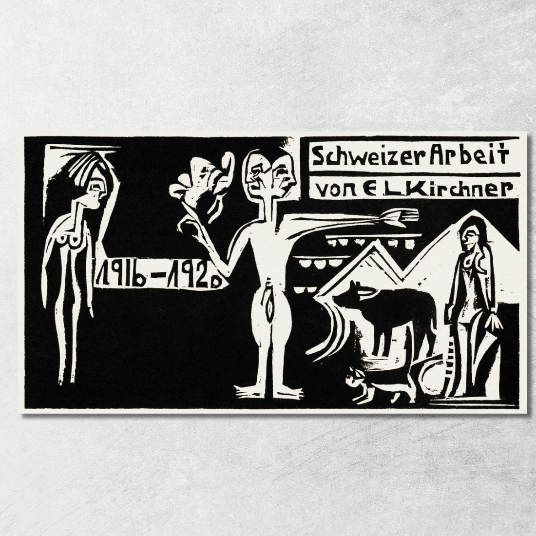 Esposizione Ernst Ludwig Kirchner elk47 quadro stampato su tela