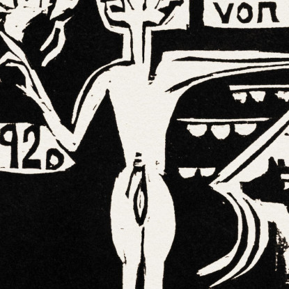 Esposizione Ernst Ludwig Kirchner elk47 quadro stampato su tela