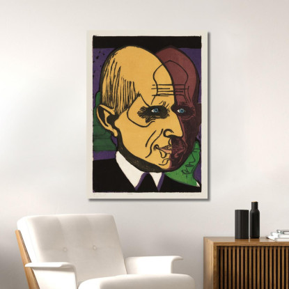 Responsabile Del Dottor Bauer 1933 Ernst Ludwig Kirchner elk62 quadro stampato su tela