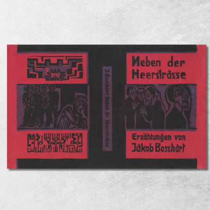 Jakob Bosshart Vicino Alla Strada Principale 1922 Ernst Ludwig Kirchner elk70 quadro stampato su tela