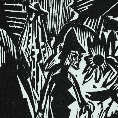 Ludwig Schames Francoforte Nel 1920 Ernst Ludwig Kirchner elk75 quadro stampato su tela