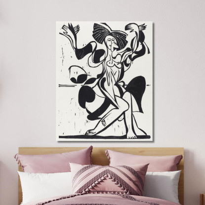La Danza Di Mary Wigman 1933 Ernst Ludwig Kirchner elk77 quadro stampato su tela