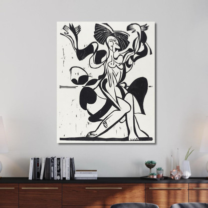 La Danza Di Mary Wigman 1933 Ernst Ludwig Kirchner elk77 quadro stampato su tela