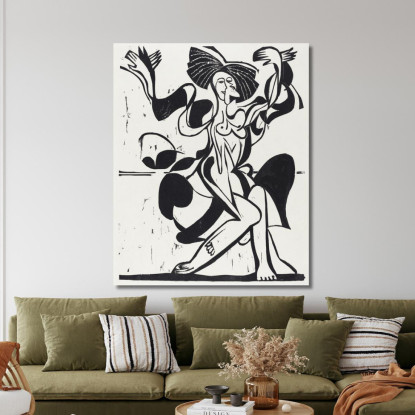 La Danza Di Mary Wigman 1933 Ernst Ludwig Kirchner elk77 quadro stampato su tela