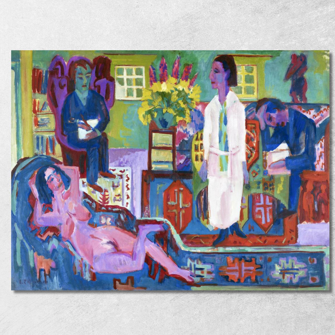 Boemia Moderna 1924 Ernst Ludwig Kirchner elk78 quadro stampato su tela