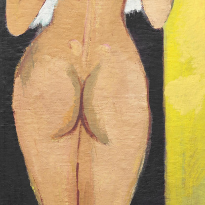 Donna Nuda In Posa Arte Erotica Sensualmente Vintage Ernst Ludwig Kirchner elk82 quadro stampato su tela