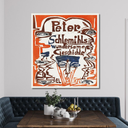 La Meravigliosa Storia Di Peter Schlemihl 1915 Di The Ernst Ludwig Kirchner elk93 quadro stampato su tela