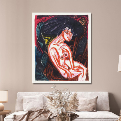 La Meravigliosa Storia Di Peter Schlemihl L'Amato 1915 Ernst Ludwig Kirchner elk98 quadro stampato su tela