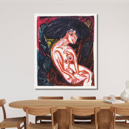 La Meravigliosa Storia Di Peter Schlemihl L'Amato 1915 Ernst Ludwig Kirchner elk98 quadro stampato su tela