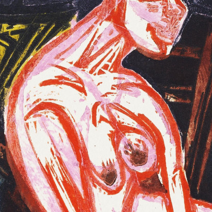 La Meravigliosa Storia Di Peter Schlemihl L'Amato 1915 Ernst Ludwig Kirchner elk98 quadro stampato su tela