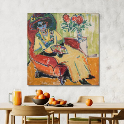 Ritratto Dodo Ernst Ludwig Kirchner elk102 quadro stampato su tela