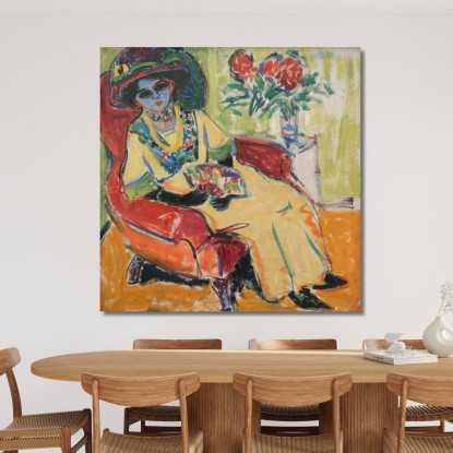 Ritratto Dodo Ernst Ludwig Kirchner elk102 quadro stampato su tela