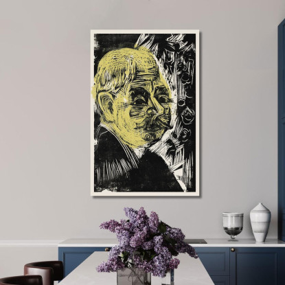 Ritratto Del Dottor Spengler Ritratto Del Dottor Spengler 1919 Ernst Ludwig Kirchner elk104 quadro stampato su tela