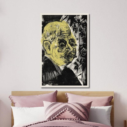 Ritratto Del Dottor Spengler Ritratto Del Dottor Spengler 1919 Ernst Ludwig Kirchner elk104 quadro stampato su tela