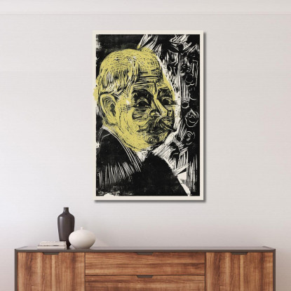 Ritratto Del Dottor Spengler Ritratto Del Dottor Spengler 1919 Ernst Ludwig Kirchner elk104 quadro stampato su tela