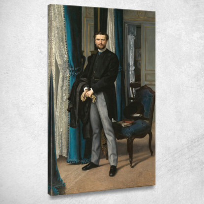 Edgar-Aimé Seillière James Tissot jts21 quadro stampato su tela