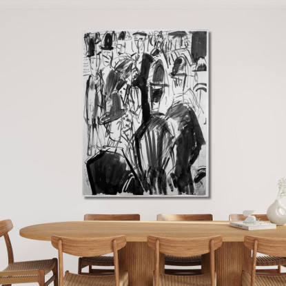 Scena Di Strada Ernst Ludwig Kirchner elk127 quadro stampato su tela