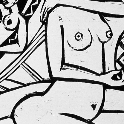 Estate Ernst Ludwig Kirchner elk128 quadro stampato su tela