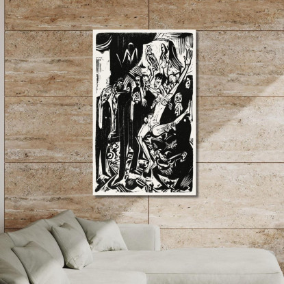 L'Opera Grafica Ernst Ludwig Kirchner elk133 quadro stampato su tela