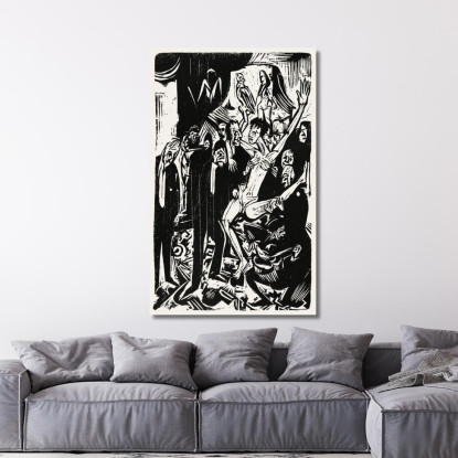 L'Opera Grafica Ernst Ludwig Kirchner elk133 quadro stampato su tela