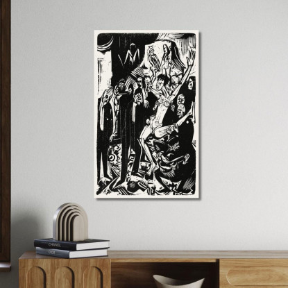 L'Opera Grafica Ernst Ludwig Kirchner elk133 quadro stampato su tela