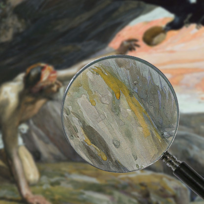 Elia Nutrito Dai Corvi James Tissot jts23 quadro stampato su tela