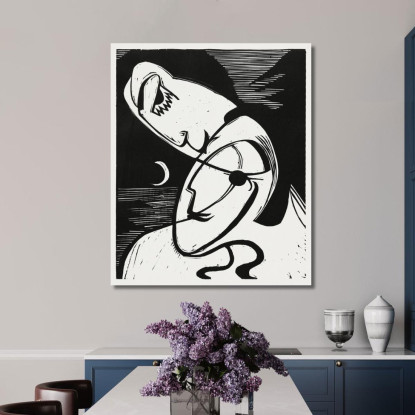 Il Bacio 1930 Ernst Ludwig Kirchner elk135 quadro stampato su tela