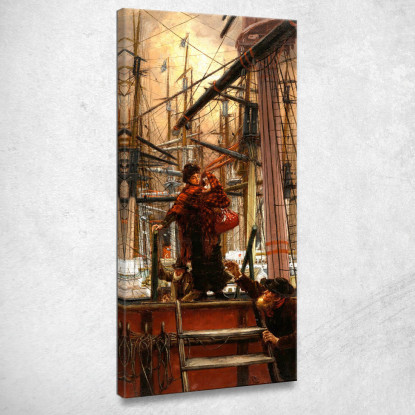 Emigranti James Tissot jts25 quadro stampato su tela