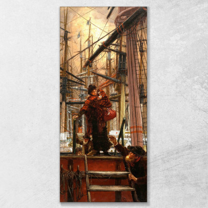 Emigranti James Tissot jts25 quadro stampato su tela