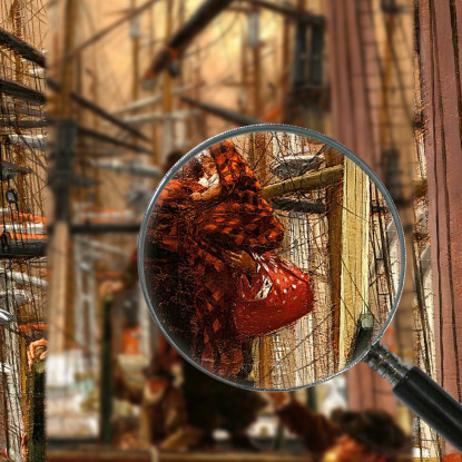 Emigranti James Tissot jts25 quadro stampato su tela