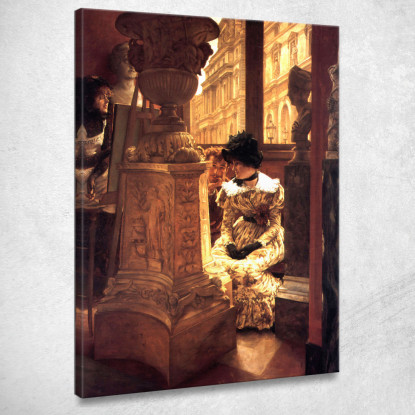 Al Louvre L'Estétique James Tissot jts26 quadro stampato su tela