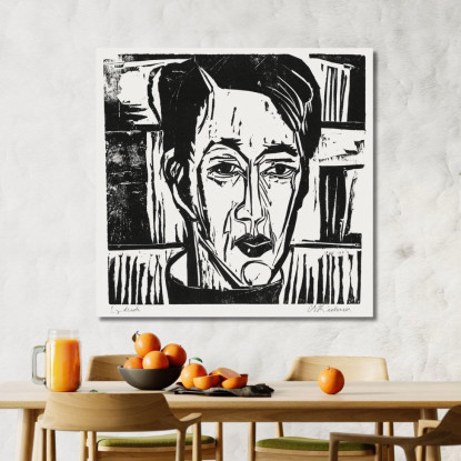 Wehrlin Di Fronte 1924 Ernst Ludwig Kirchner elk157 quadro stampato su tela