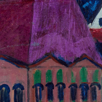 Zurigo 1926 Ernst Ludwig Kirchner elk165 quadro stampato su tela