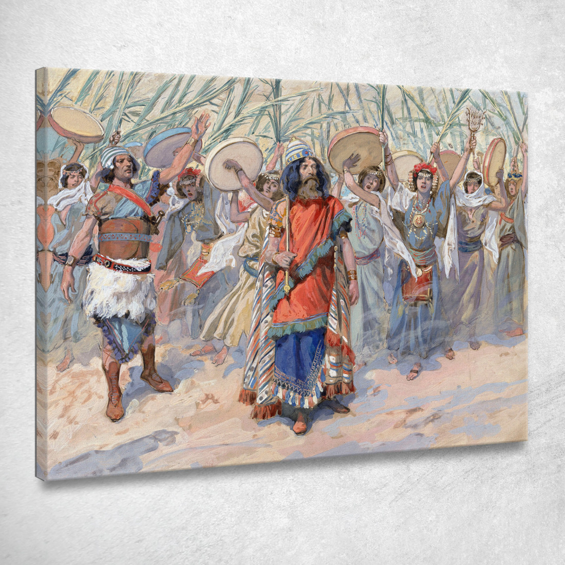 Festeggiamenti In Onore Di Davide James Tissot jts28 quadro stampato su tela