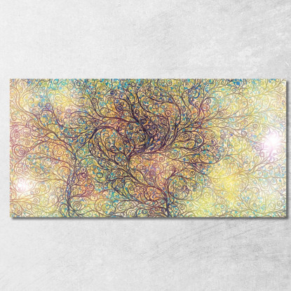 Quadro Albero Della Vita Intrecci Floreali avt1 quadro stampato su tela