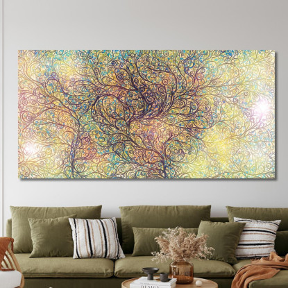 Quadro Albero Della Vita Intrecci Floreali avt1 quadro stampato su tela