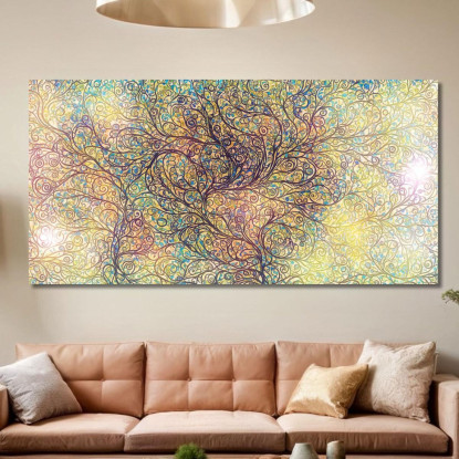 Quadro Albero Della Vita Intrecci Floreali avt1 quadro stampato su tela