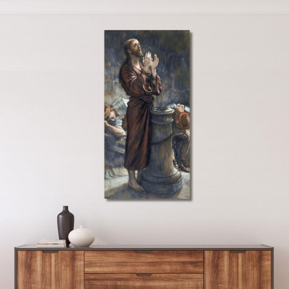 Venerdì Santo Mattina Gesù In Prigione James Tissot jts30 quadro stampato su tela