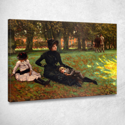 Hampton Court James Tissot jts33 quadro stampato su tela