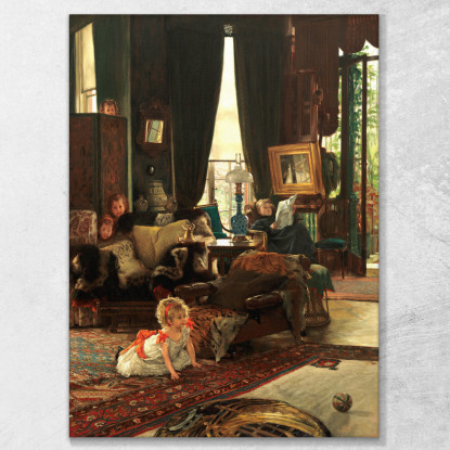 Nascondino James Tissot jts34 quadro stampato su tela