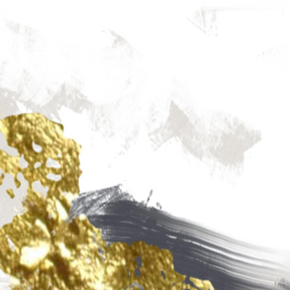 Quadro Astratto Contemporaneo Con Pennellate Oro E Nero abs21 quadro stampato su tela