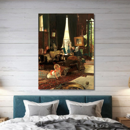 Nascondino James Tissot jts34 quadro stampato su tela