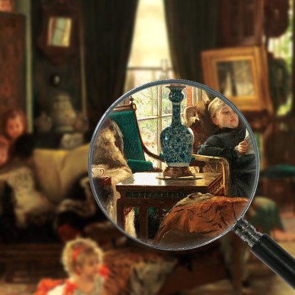 Nascondino James Tissot jts34 quadro stampato su tela