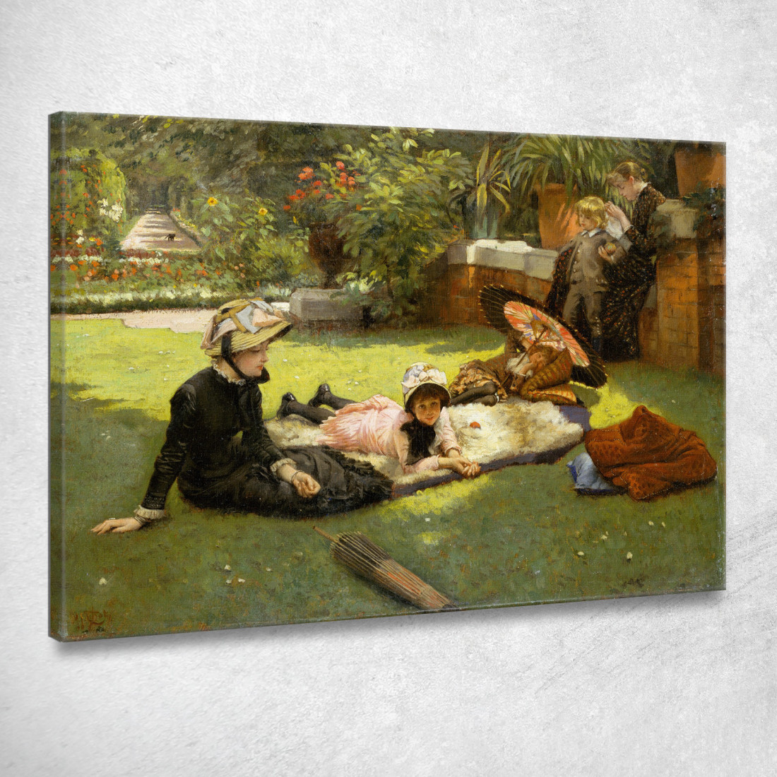 In Pieno Sole En Plein Soleil James Tissot jts35 quadro stampato su tela