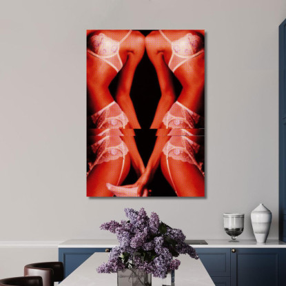 Quadro Astratto Doppio Piacere abs27 quadro stampato su tela