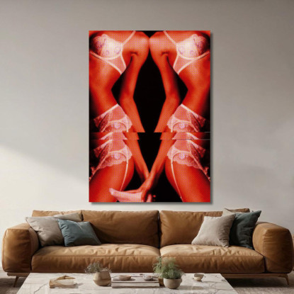 Quadro Astratto Doppio Piacere abs27 quadro stampato su tela