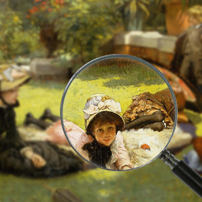 In Pieno Sole En Plein Soleil James Tissot jts35 quadro stampato su tela